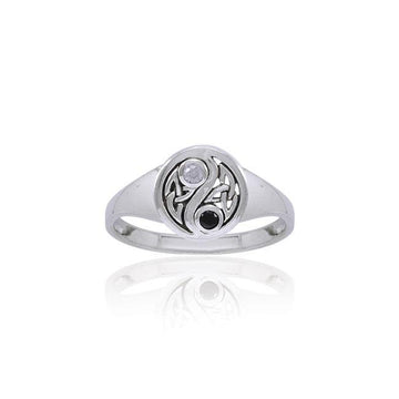 Celtic Knot Yin Yang Ring TRI1537 - Jewelry